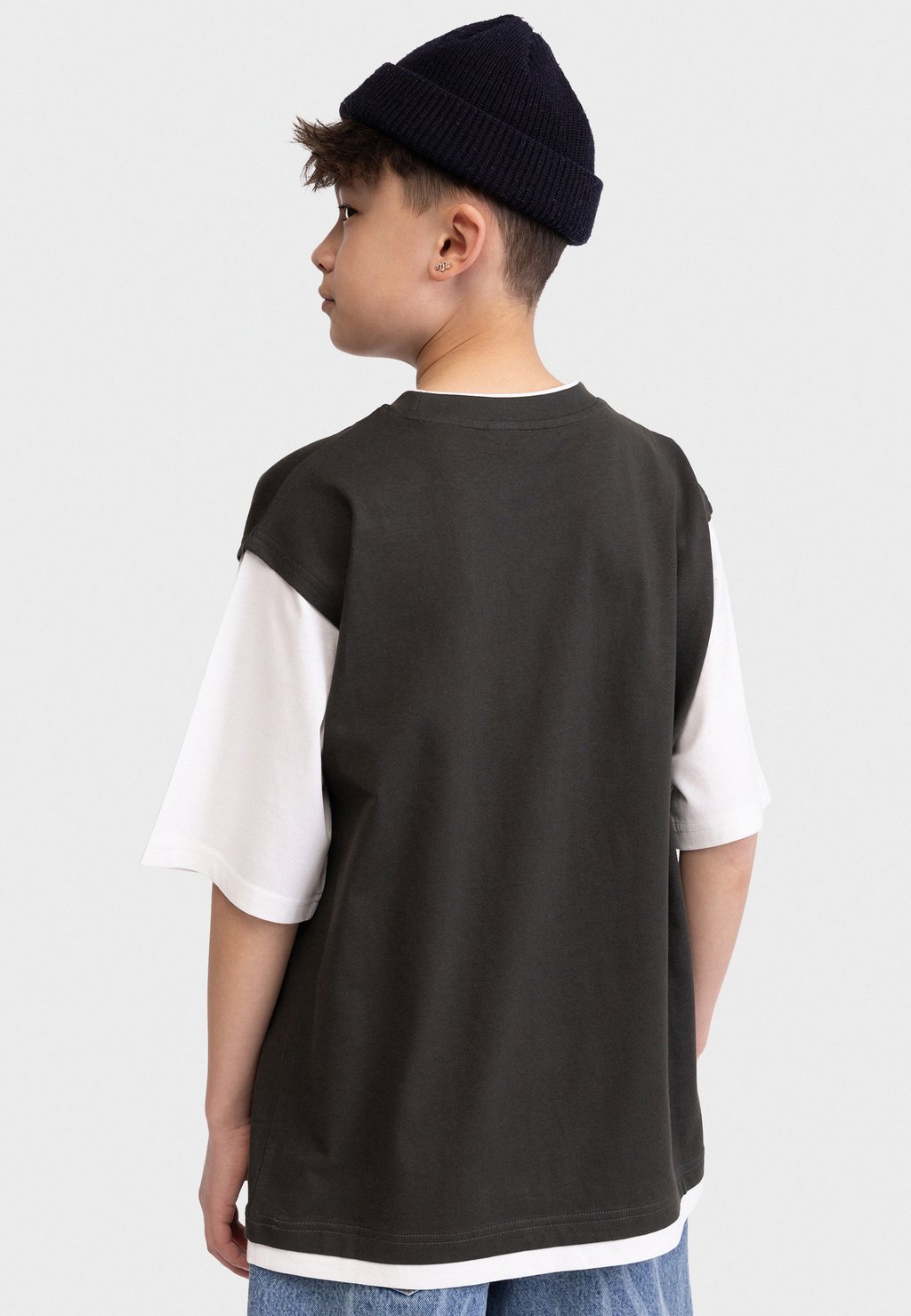 Базовая футболка TEMAC TEE BOXY FIT Redefined Rebel, антрацит — фото 3