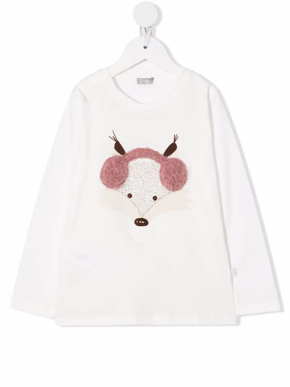

Футболка с длинными рукавами и вышивкой Il Gufo, белый