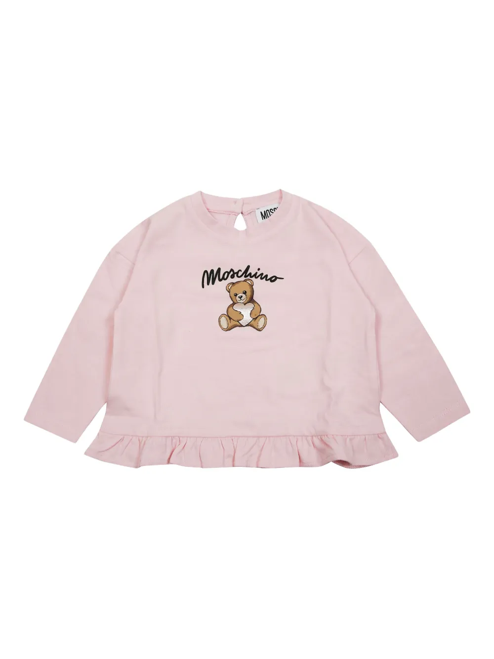 

Толстовка с оборками Moschino Kids, розовый