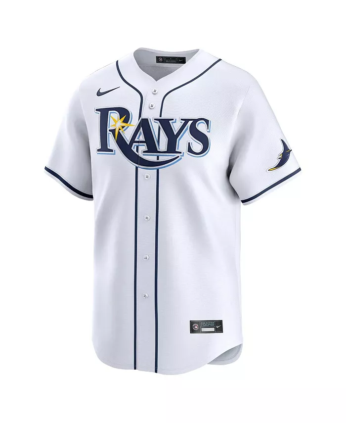Мужская бейсбольная майка Brandon Lowe Tampa Bay Rays домашняя лимитированная игровая форма Nike — фото 3