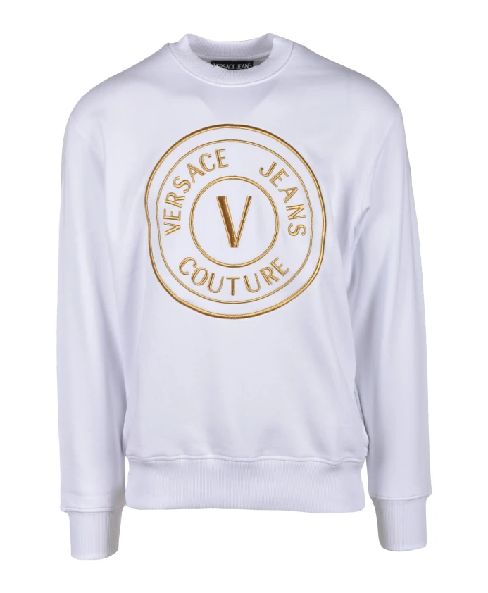 

Хлопковый свитер Versace Jeans Couture, белый