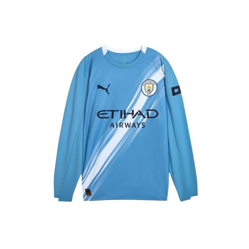 

PUMA Футболка Manchester City HOME JERSEY REPLICA LS мужская light blue