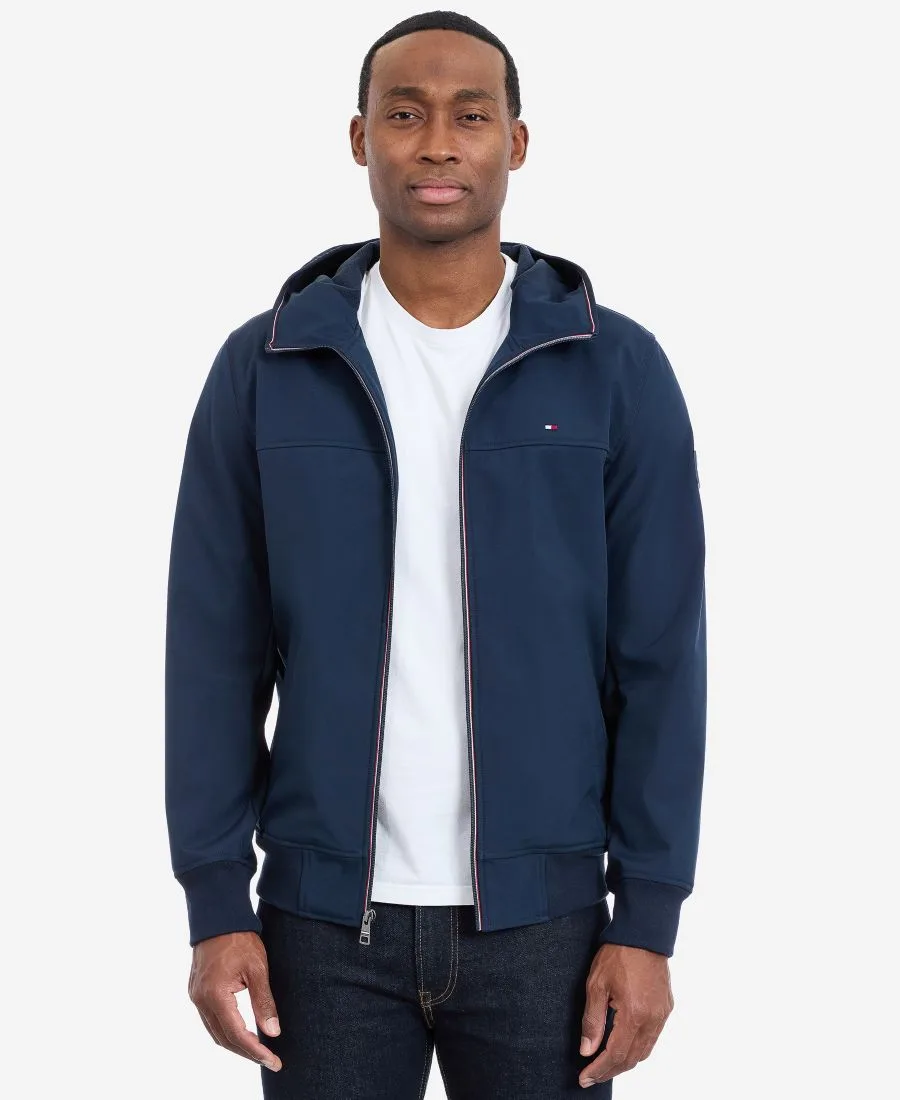 Мужская куртка-софтшелл с капюшоном Tommy Hilfiger, midnight синий — фото 2