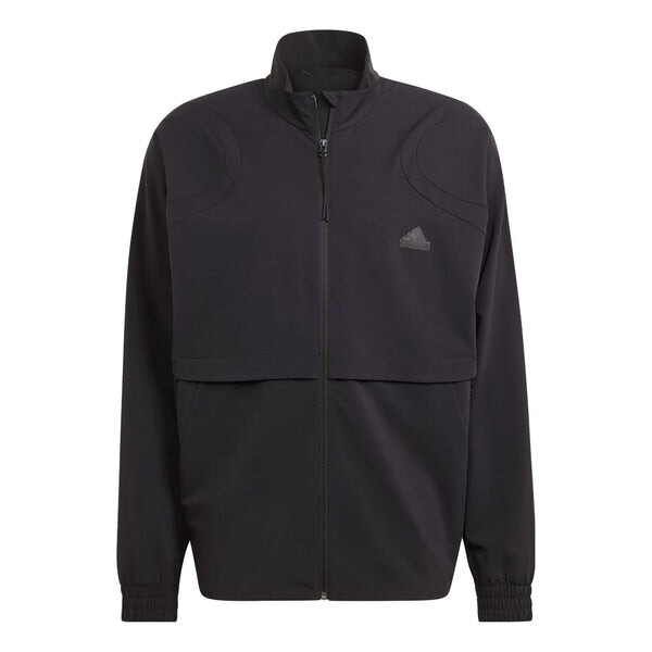 

Куртка городской побег трек топ Adidas, черный