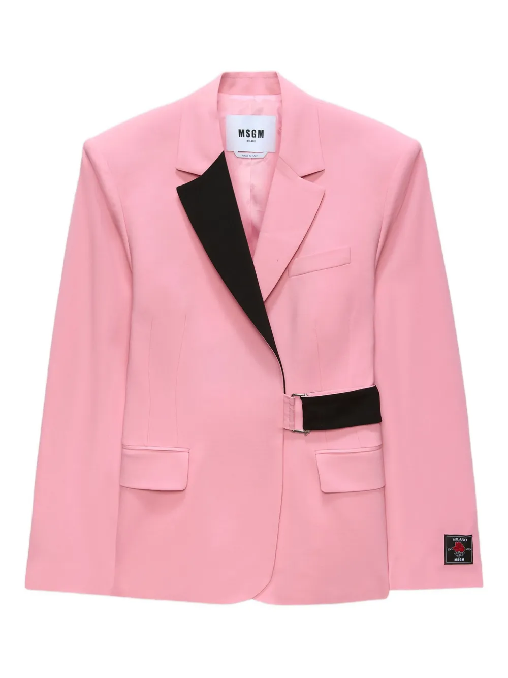 

Жакет с поясом MSGM, розовый
