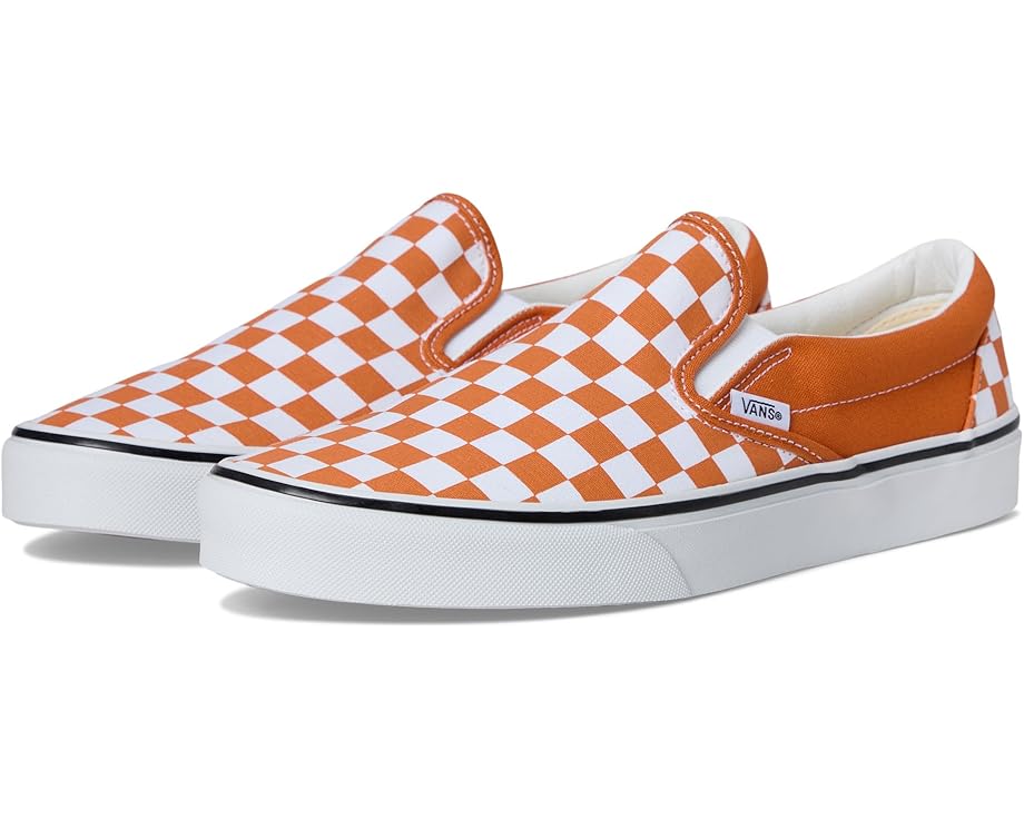 Лоферы Vans Classic Slip-On Checkerboard, цвет Color Theory Checkerboard Marmalade