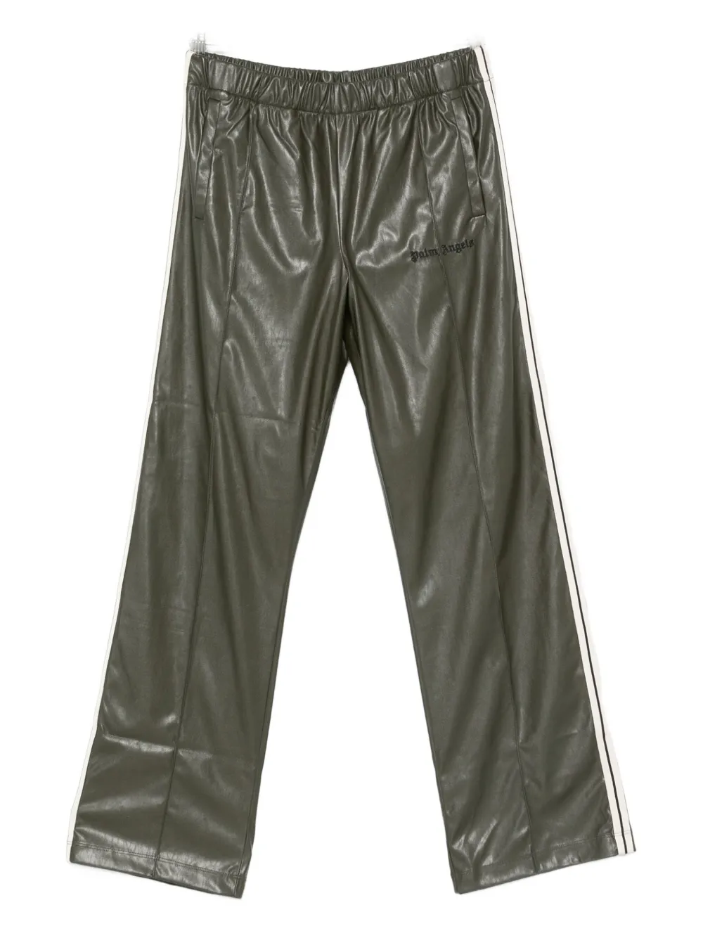 

Прямые брюки в полоску Palm Angels Kids, зеленый