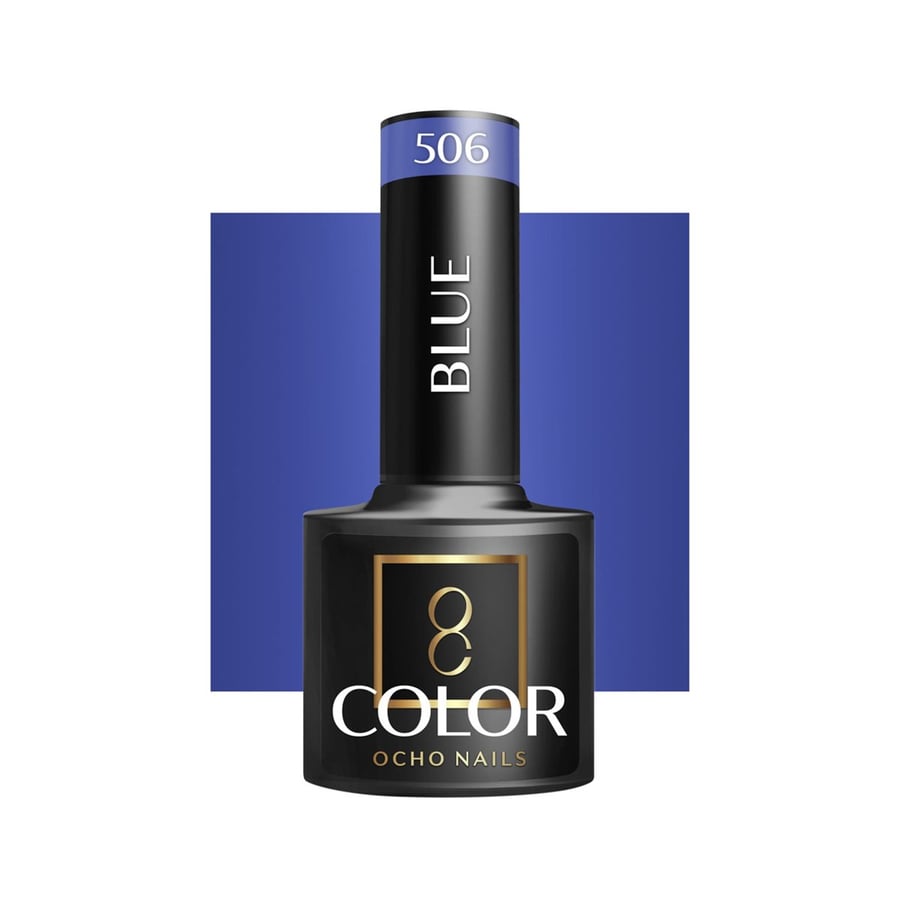 

OCHO NAILS Гибридный лак для ногтей синий 506 -5 г Active Shop
