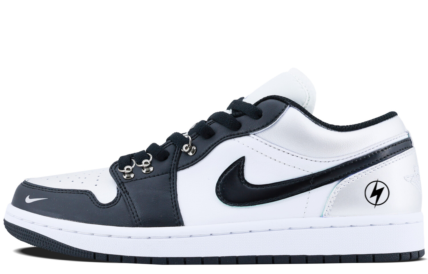 

Кроссовки Air Jordan 1 Vintage Basketball Shoes Unisex Low-top Black/white, черный