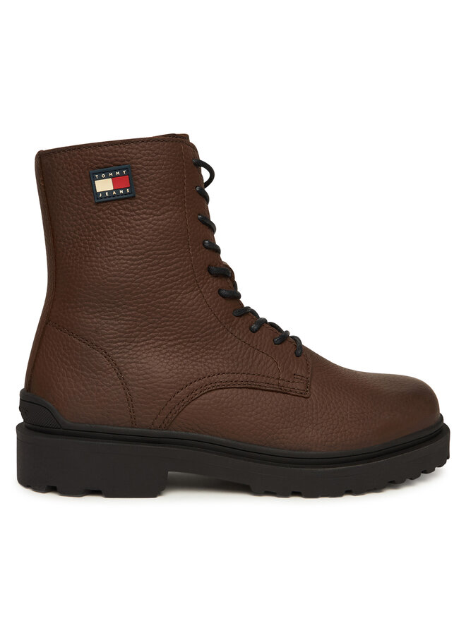 

Сапоги Tjm Lace Up Tumbled High EM0EM01631 Tommy Jeans, коричневый