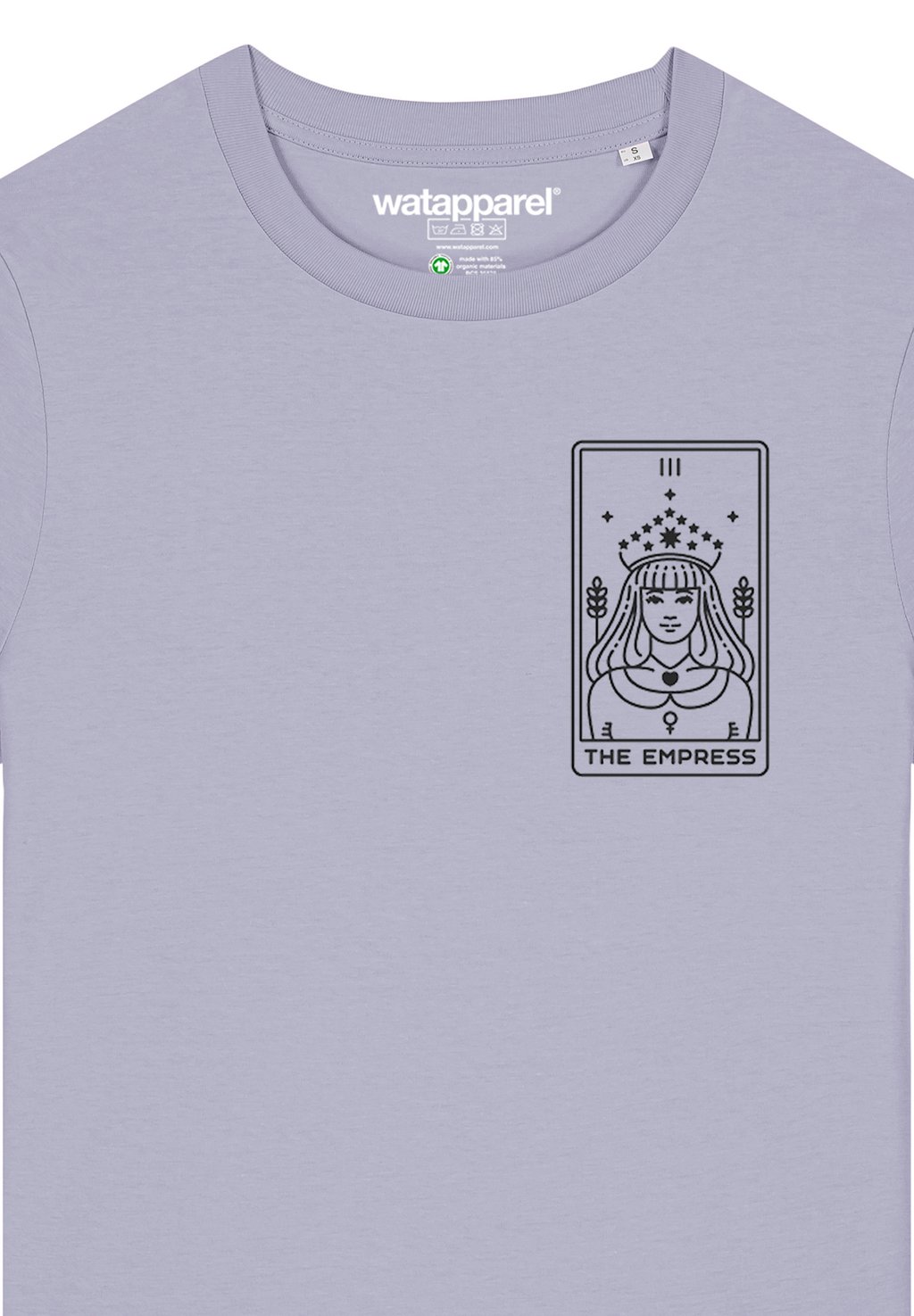 

Футболка с принтом TAROT THE EMPRESS watapparel, фиолетовый