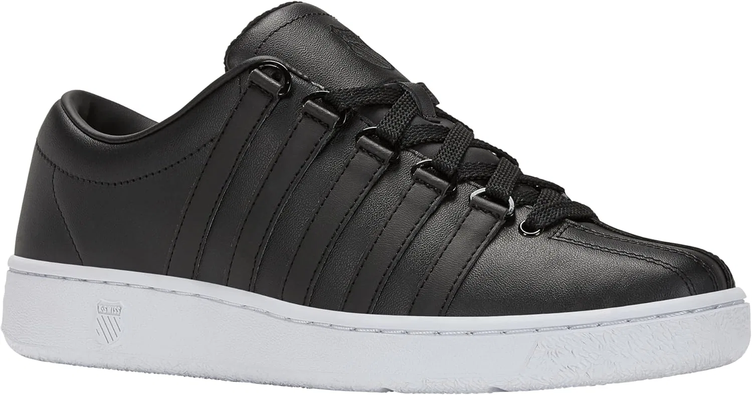 Мужские классические кроссовки K-Swiss Classic Lx на шнуровке, повседневные, белые — фото 2