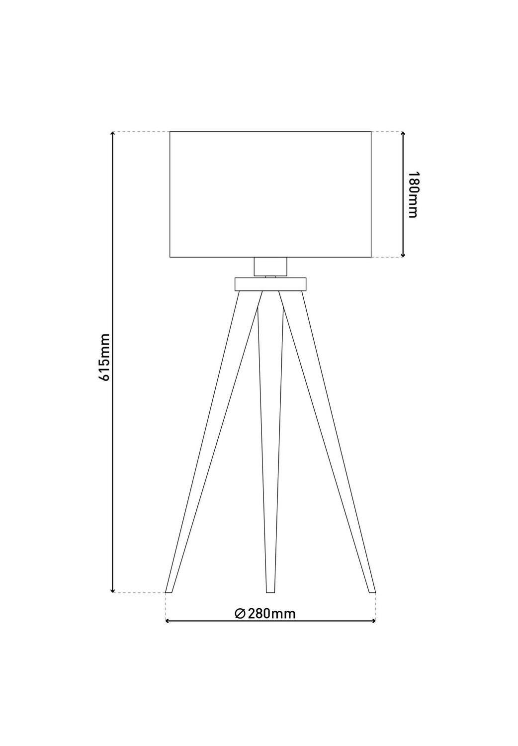 

Торшер TRIPOD с E27 Näve Leuchten, weiß