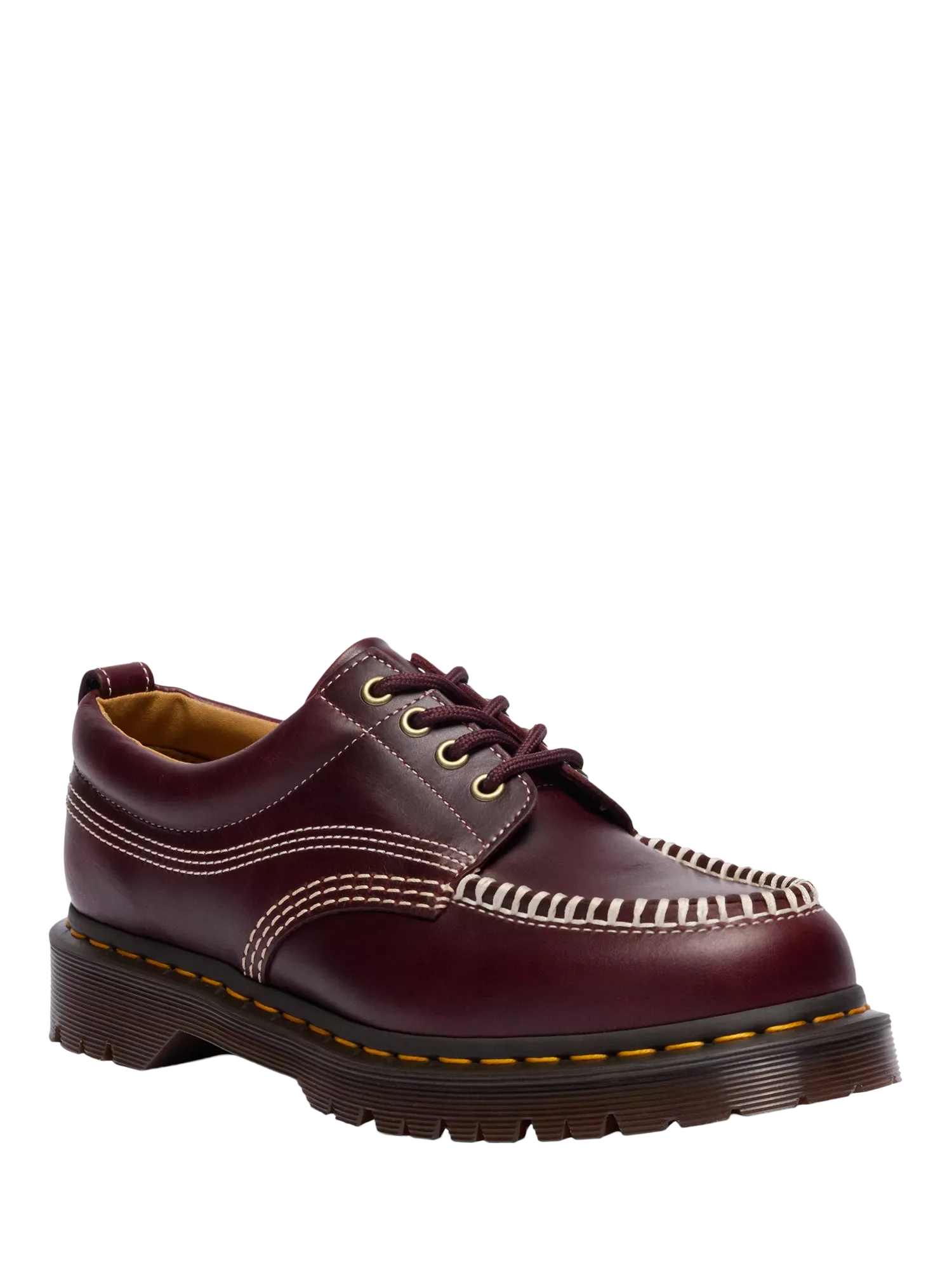 Кожаные лодочные туфли Lowell, вишнево-красные Dr. Martens — фото 2