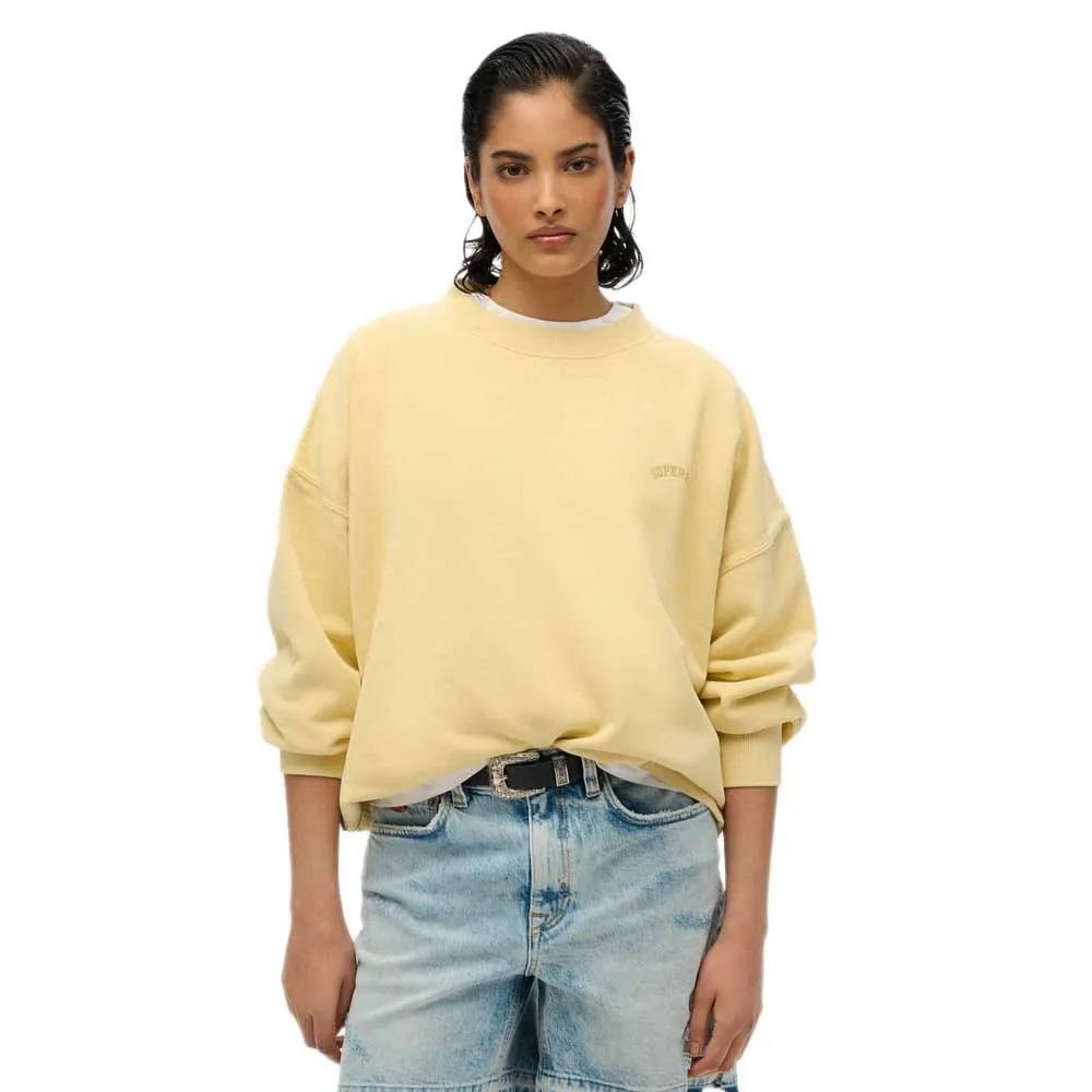 

Толстовка Superdry Essential Logo Oversized, желтый