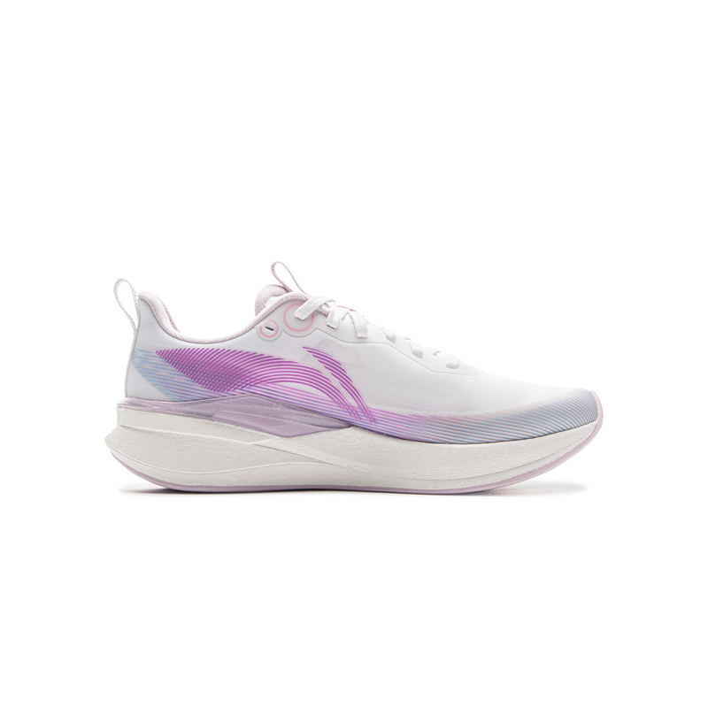 LINING YOUNG Red Hare 8 PRO нескользящие износостойкие низкие детские кроссовки white purple — фото 3