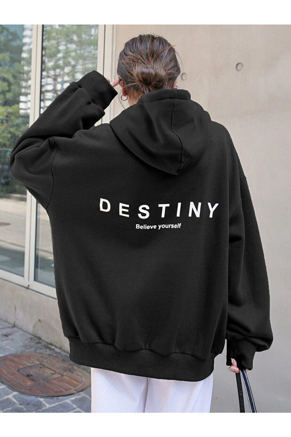 

Толстовка с принтом DESTINY DESIGN ЧЕРНАЯ Trendseninle, Черный, Толстовка с принтом DESTINY DESIGN ЧЕРНАЯ Trendseninle