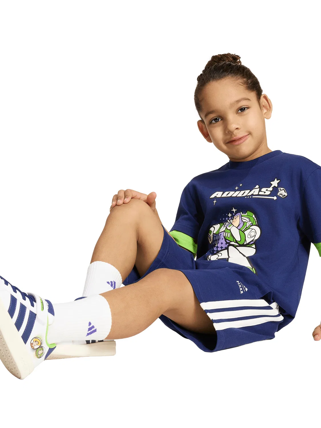 Спортивный костюм Adidas Sportswear LK DY темно-синего цвета — фото 4