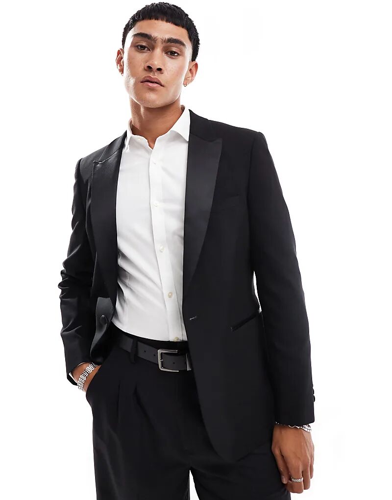 

Новый узкий смокинг ASOS DESIGN черного цвета