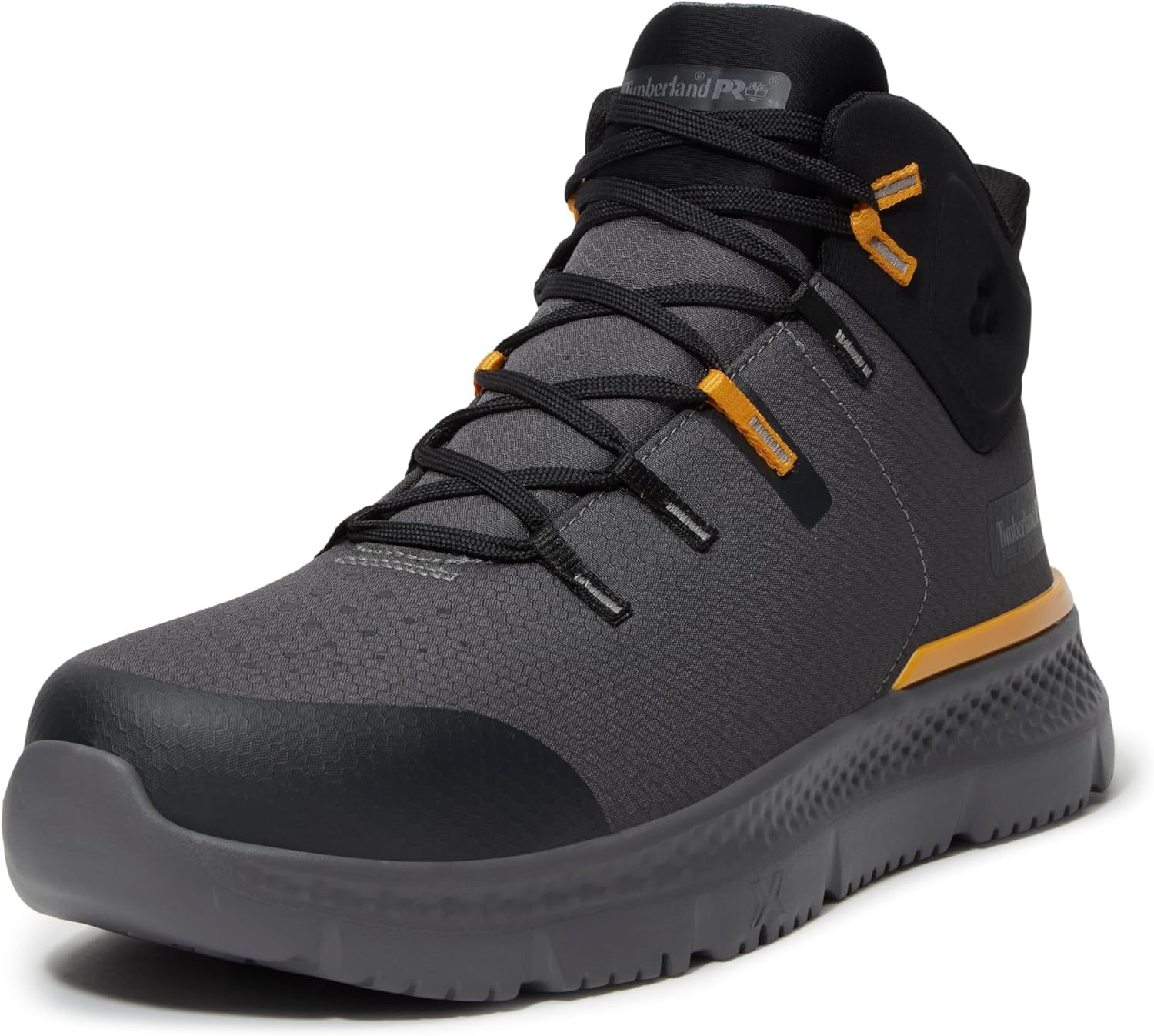 

Timberland PRO мужские ботинки Intercept Mid Steel Safety Toe, Dark Grey/Yellow