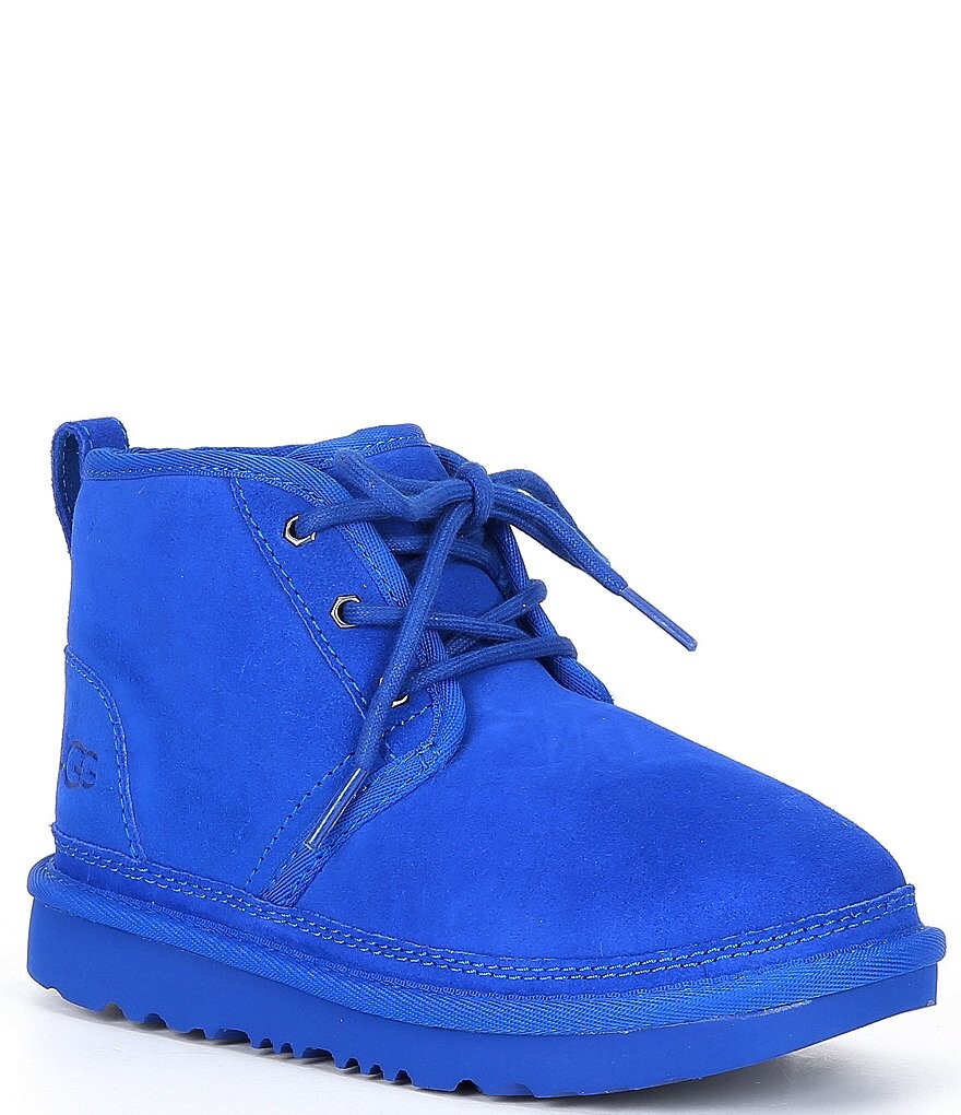 

Детские водостойкие замшевые ботильоны UGG Neumel II (подростковые), синий