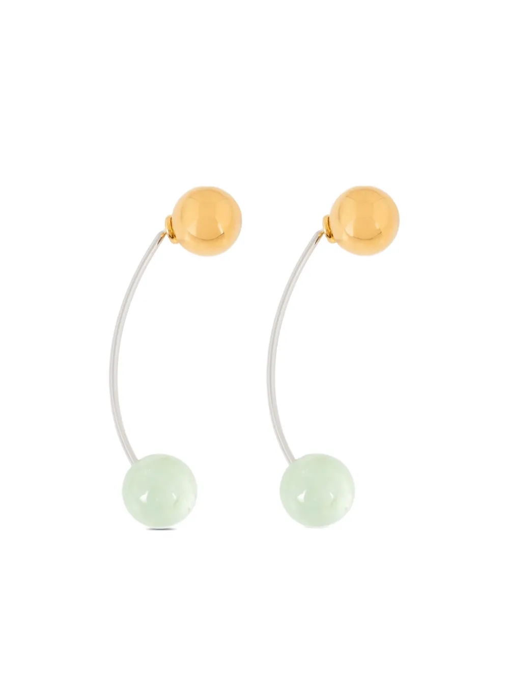 

Серьги-гвоздики Chain DRIES VAN NOTEN, серебряный