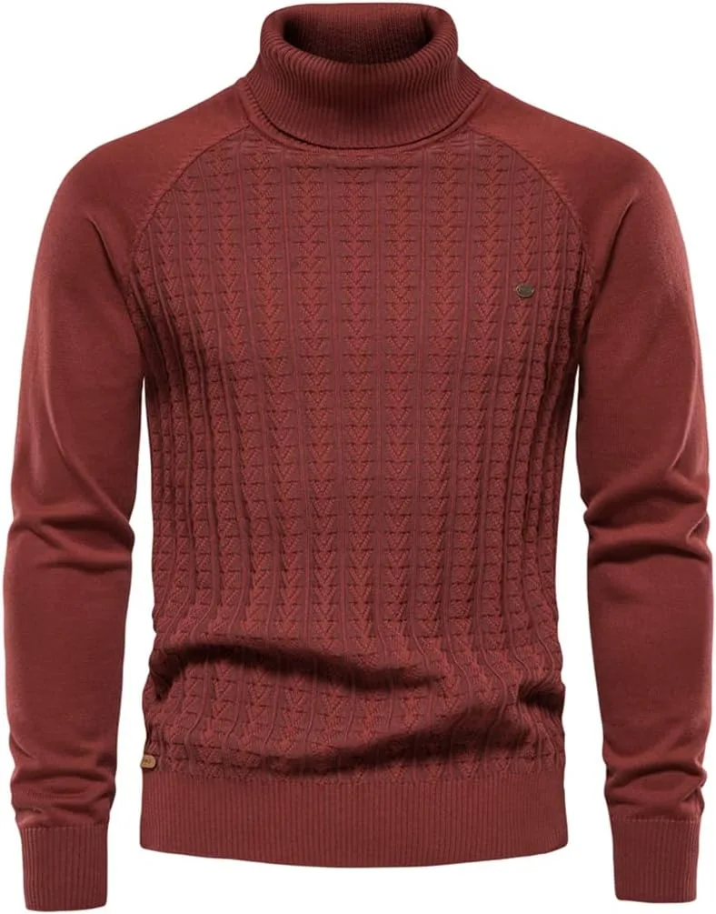 

Свитер мужской вязаный однотонный Cotton Warm Zadaos