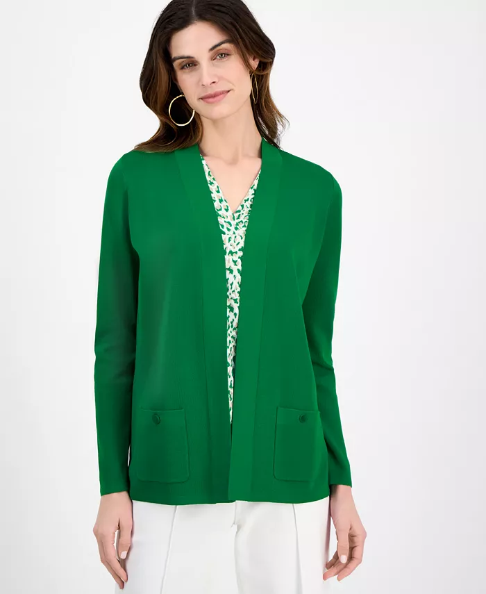 

Женский кардиган Malibu Fine Rib Open Front, P/XXS-XXL Anne Klein, черный