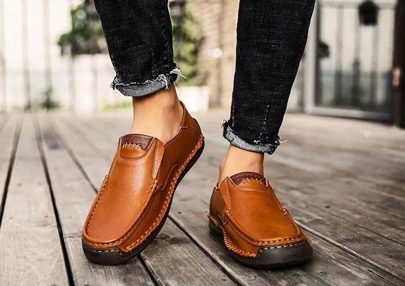 Мокасины искусственная кожа, Loafers & Slip-Ons, Yellow Brown SPKFHD — фото 3