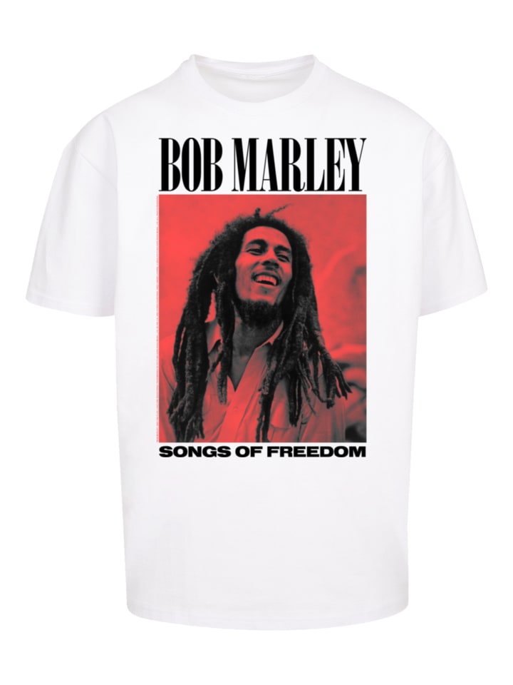 

Футболка большого размера с надписью Bob Marley Songs Of Freedom Reggae Music белого цвета F4NT4STIC, Белый, Футболка большого размера с надписью Bob Marley Songs Of Freedom Reggae Music белого цвета F4NT4STIC