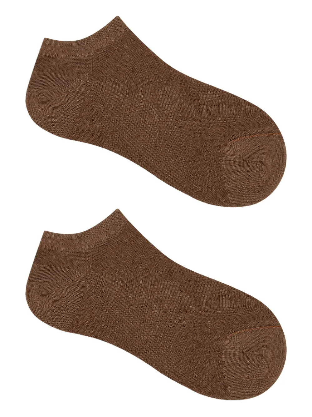 

Носки по щиколотку Zegna, коричневый