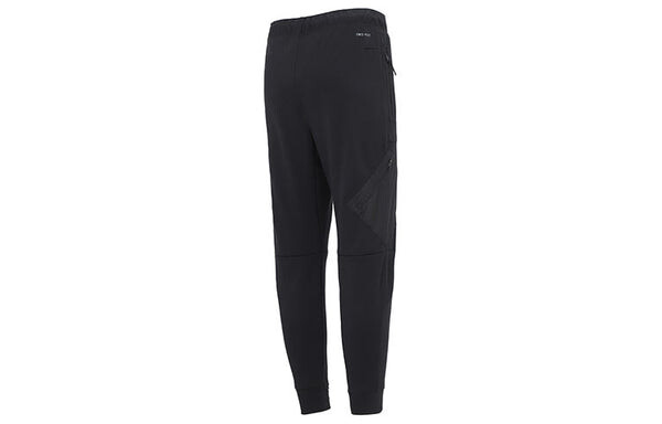 Брюки men's jordan as j df sprt stmt flc pant casual breathable sports knit long pants/trousers black Nike, черный — фото 2