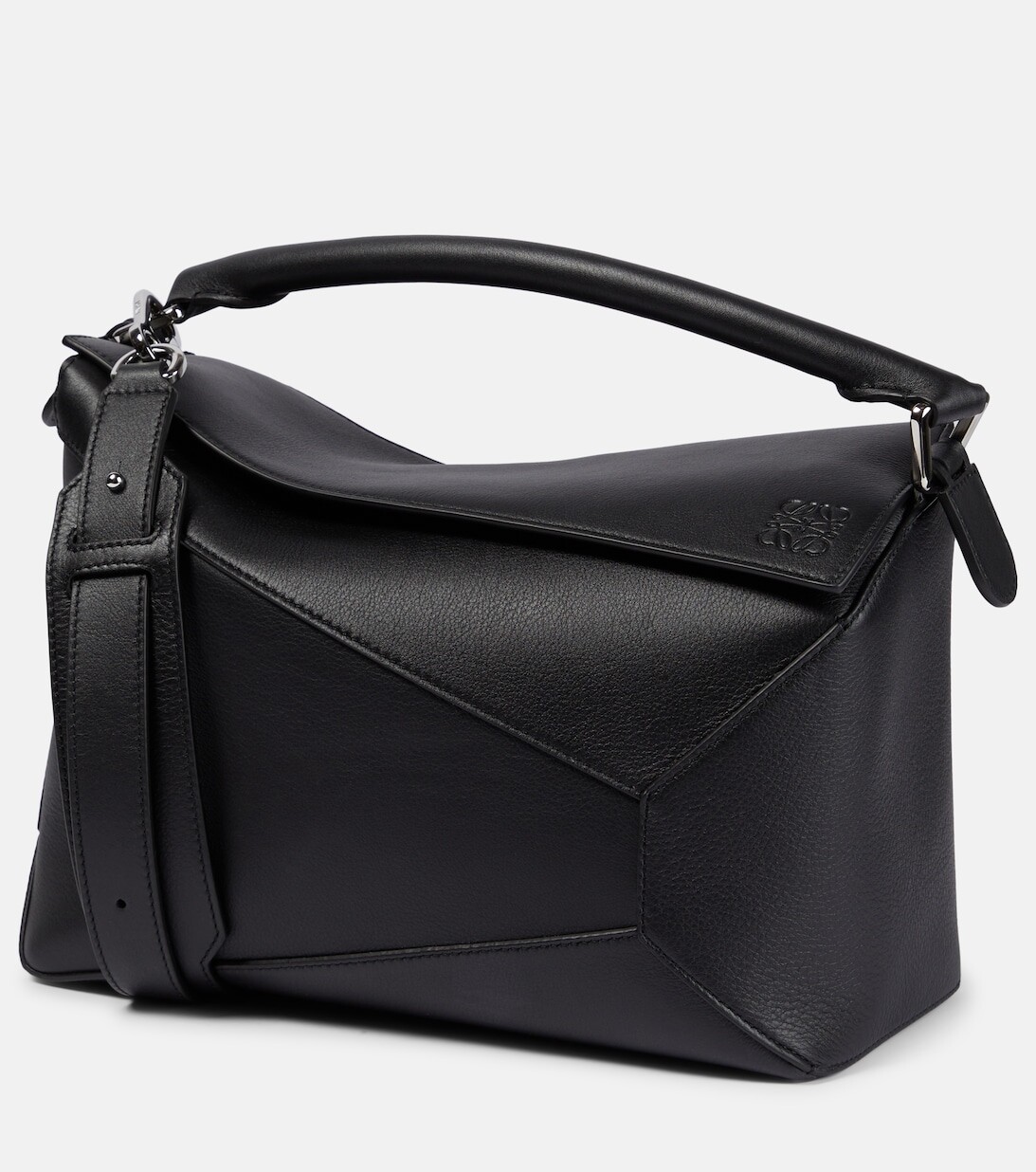 

Сумка на плечо Puzzle Edge из кожи среднего размера Loewe, черный