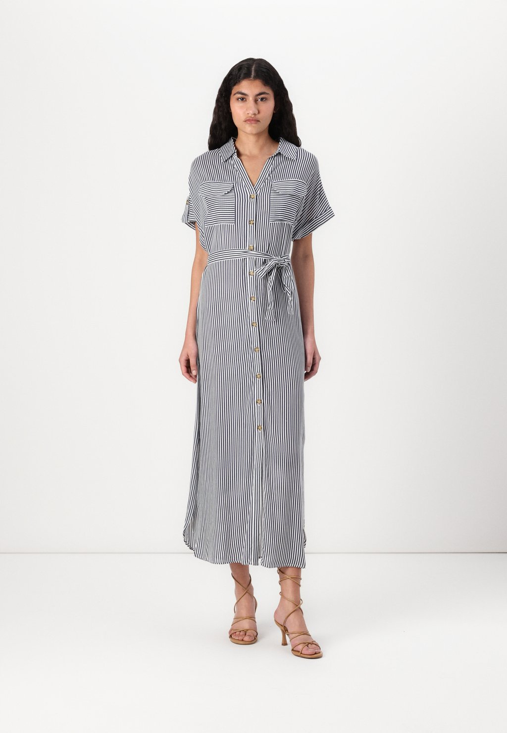 

Платье-рубашка VMBUMPY ANKLE SHIRT DRESS Vero Moda, белый