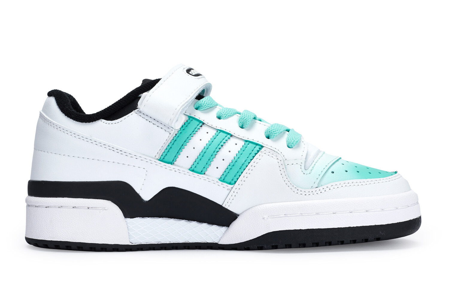 Кроссовки adidas originals FORUM Skateboarding Shoes Unisex Low-top Black/Tiffany, белый — фото 2
