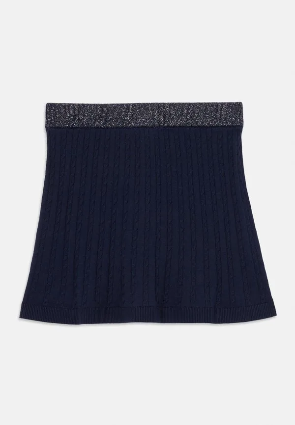 Мини-Юбка с блестящим поясом и косами. Tommy Hilfiger, Dark Night Navy — фото 2