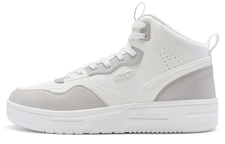 

Off-White Нескользящие Высокие Скейтборд Кроссовки Мужские Sail White/Dove Gray XTEP