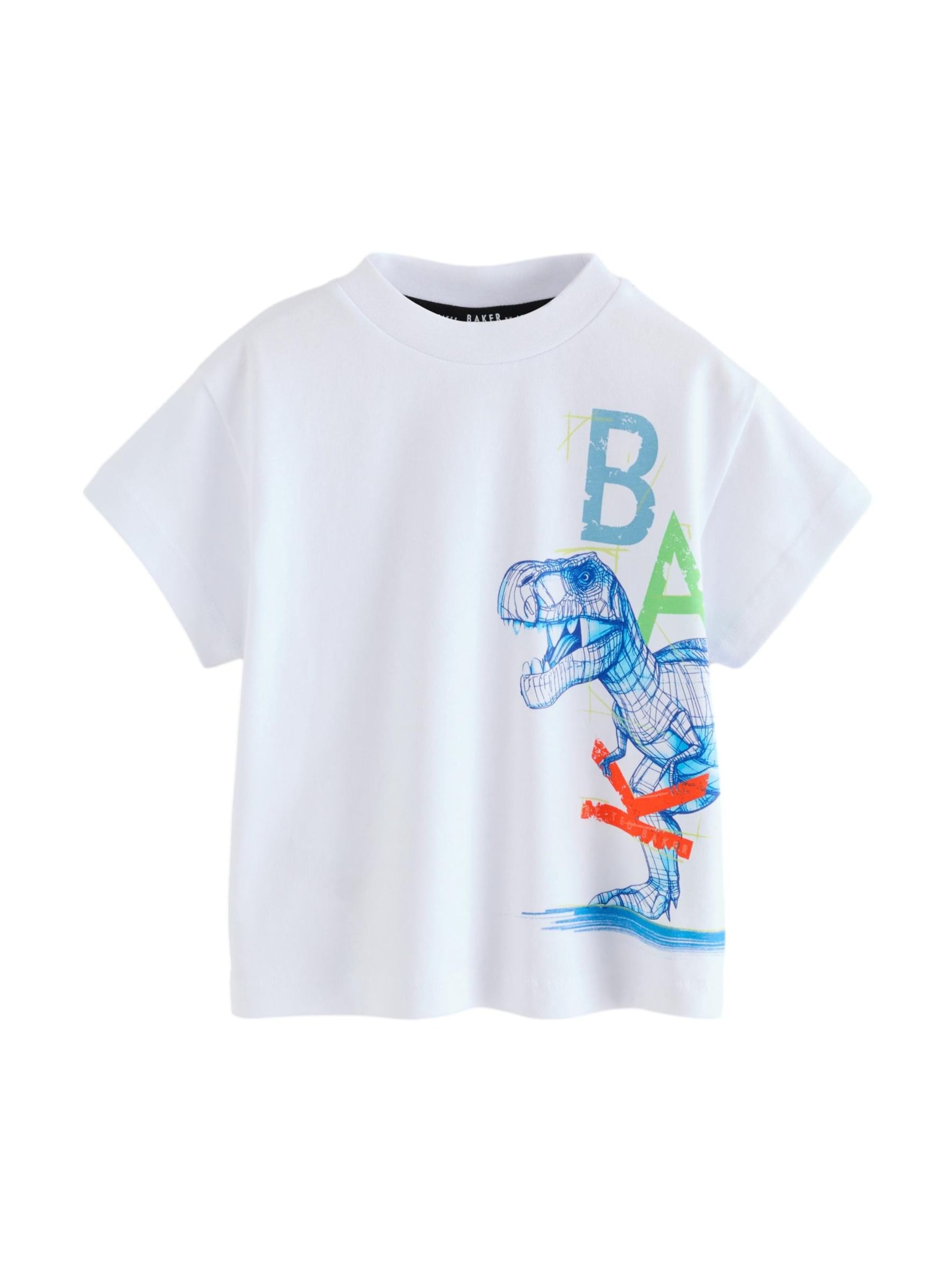 Baker by Ted Baker Футболка 'Dinosaur' в белом цвете