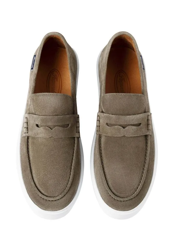 Лоферы с закругленной подошвой Façonnable, Grey Olive Green — фото 3