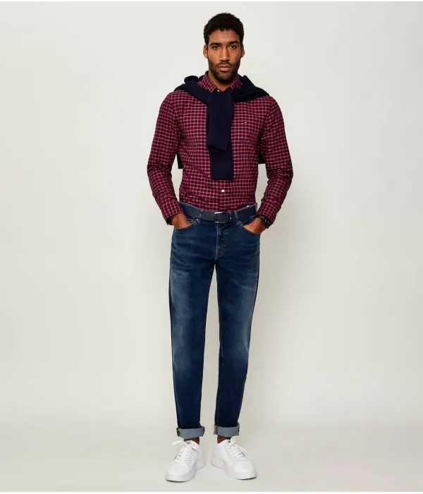 Рубашка Оксфорд Heritage Regular fit Tommy Hilfiger, красный — фото 2