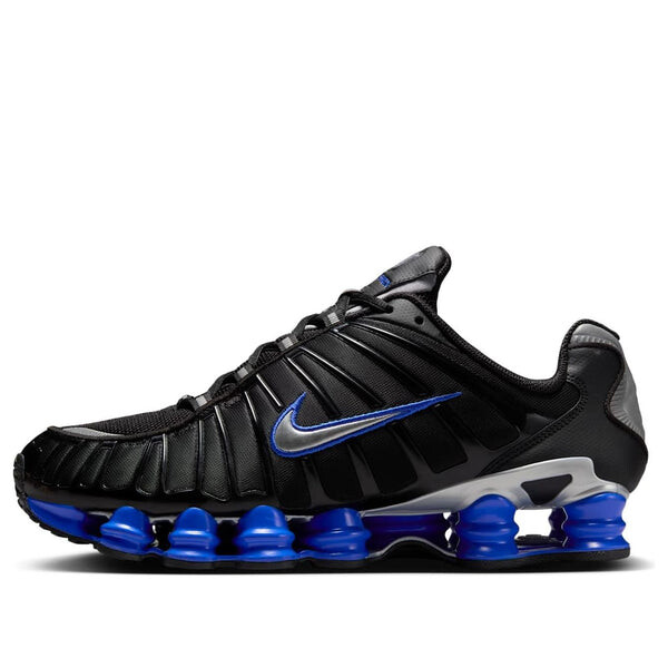

Кроссовки shox tl 'black racer blue metallic silver' Nike, черный