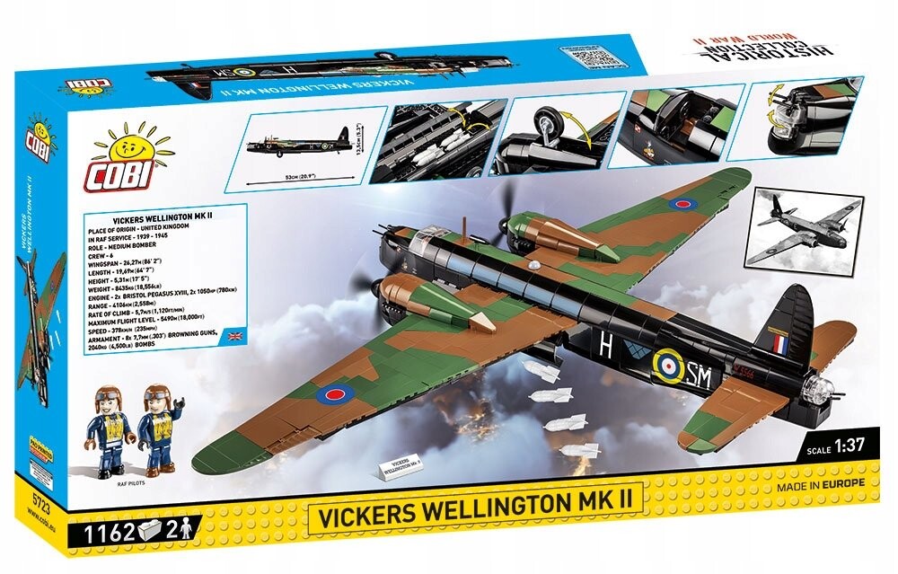 COBI, Историческая коллекция Второй мировой войны, VICKERS WELLINGTON MK.II, 5723 — фото 3