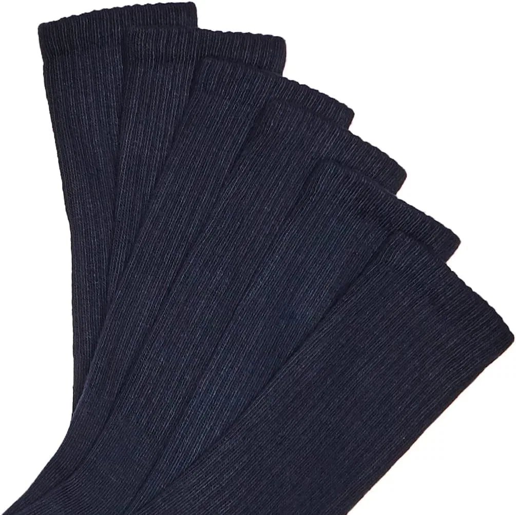 Детские бесшовные спортивные носки Jefferies Socks с полумягкой подкладкой, 6 пар в упаковке, Navy — фото 2