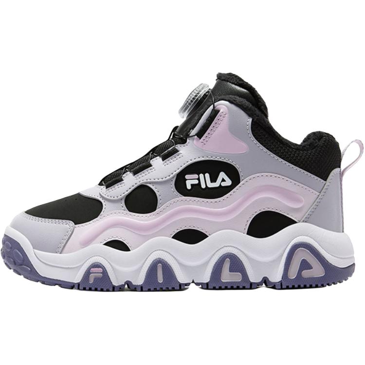 

SEASON FSW высокие детские повседневные кроссовки для подростков FILA, черный/светло-фиолетовый