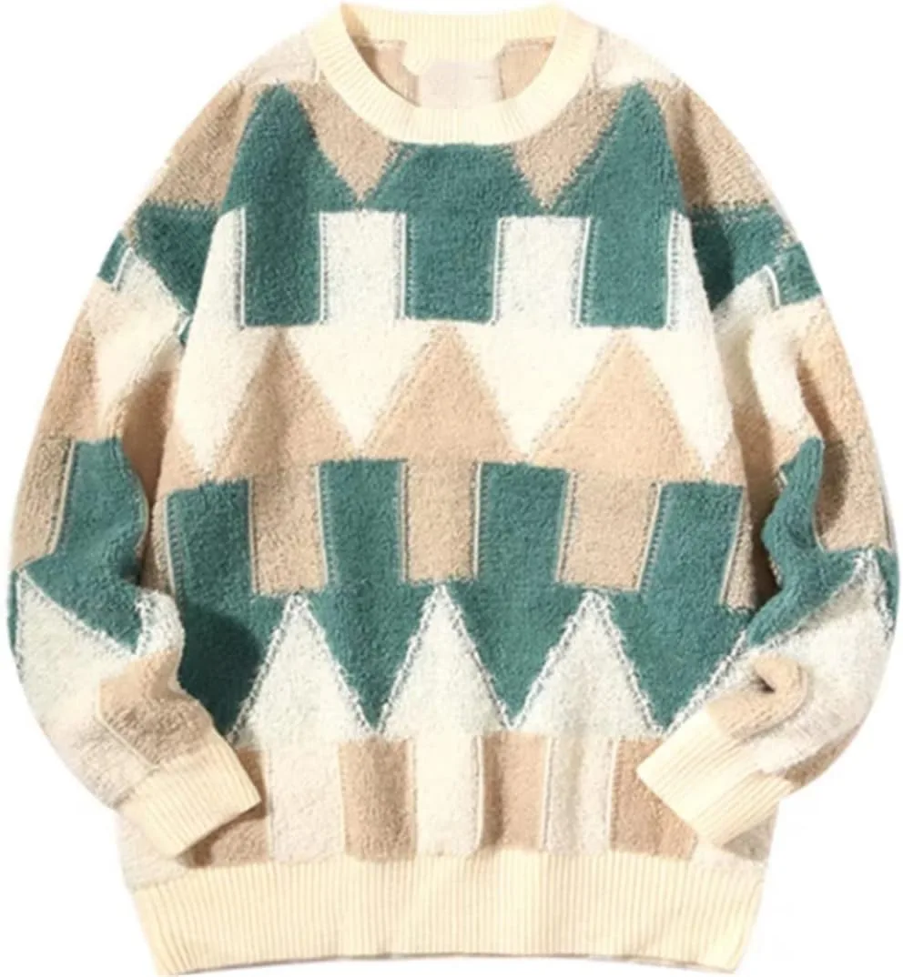 

Мужской свитер в полоску в винтажном стиле Harajuku HEYDHSDC