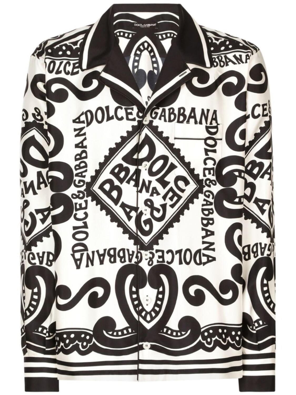 

Dolce & Gabbana рубашка с принтом, белый