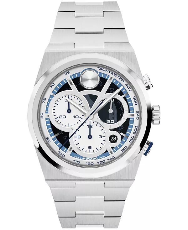 

Мужские часы Bold Quest Swiss Quart Chrono из нержавеющей стали, 40 мм Movado, silver-tone