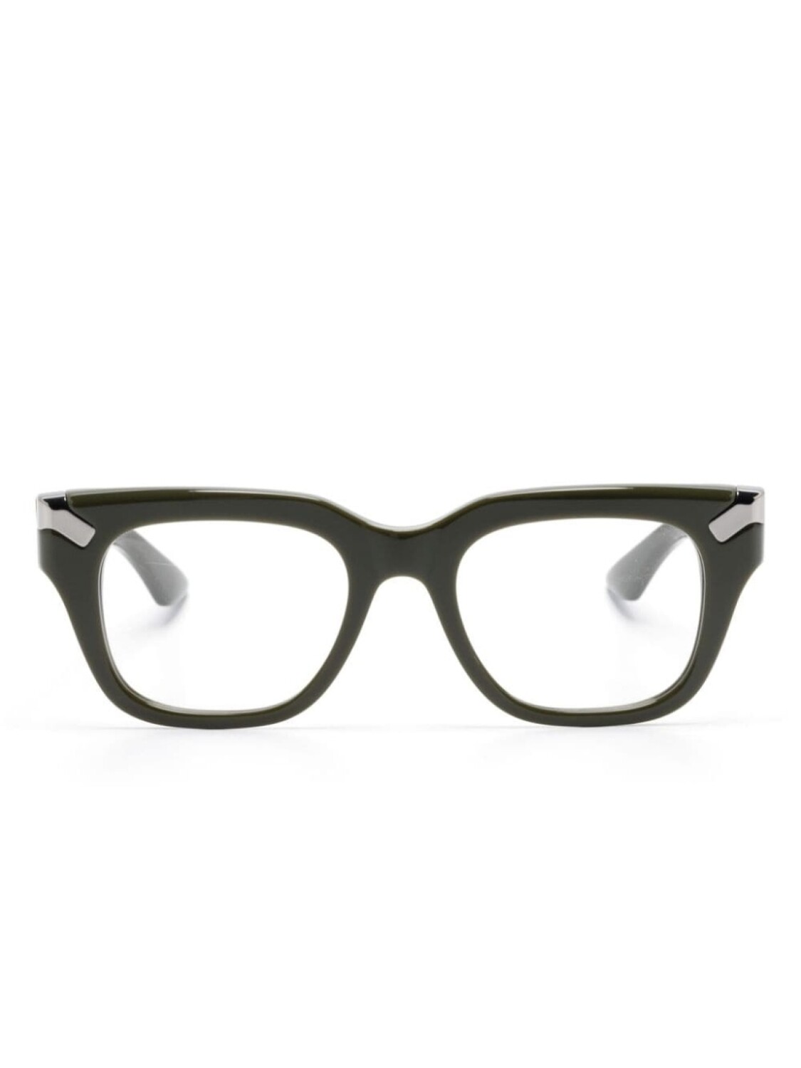 

Alexander McQueen Eyewear очки в квадратной оправе с логотипом, зеленый