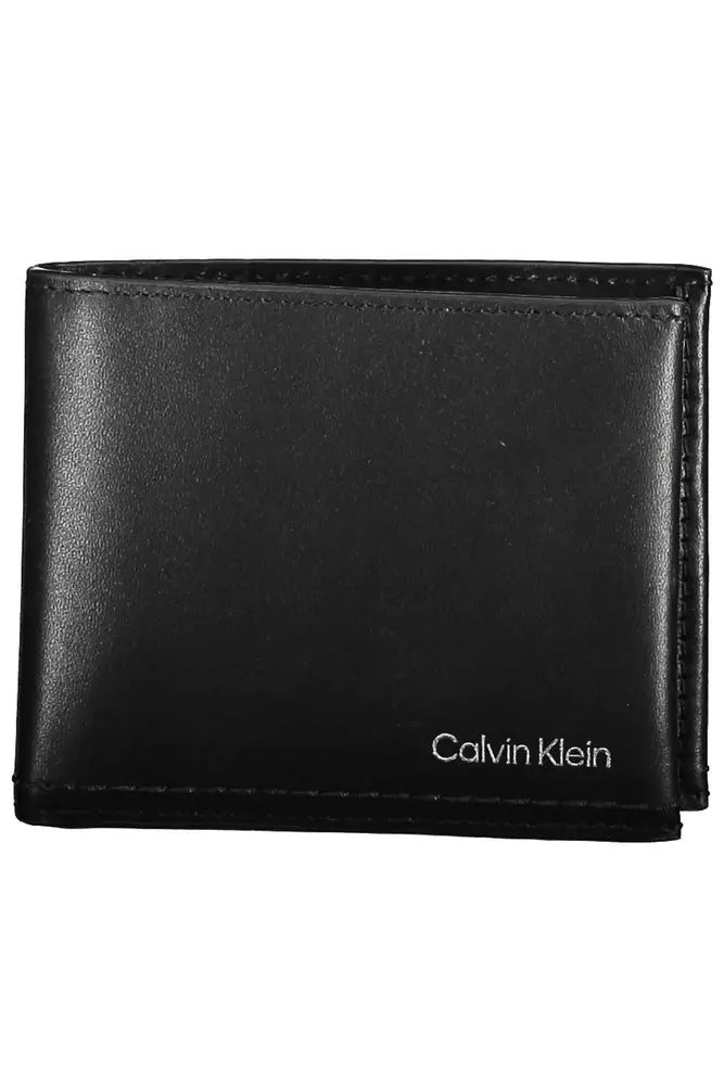 

Кожаный мужской кошелек Calvin Klein, черный