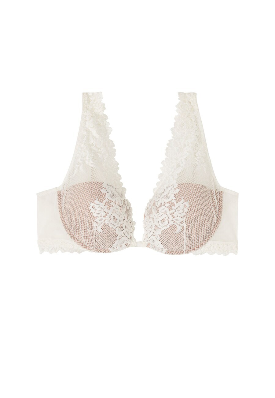 

Бюстгальтер на косточках INTIMISSIMI Balconette Bra Pretty Flowers, белый